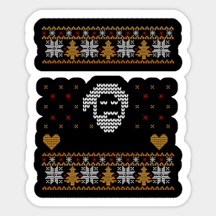 ugly sweater Sticker